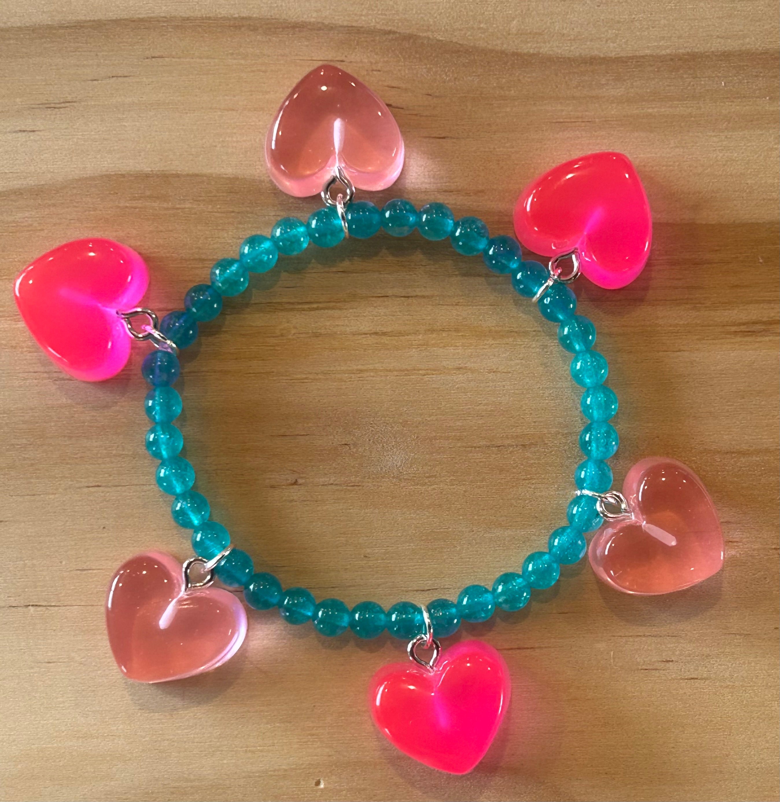 Pink, Hot Pink - Turquoise
