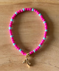 Ocean Charm Bracelet - Fins / Pink-Blue