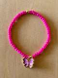 Butterfly Bracelet - Pink / Hot Pink