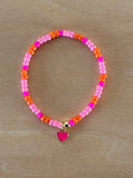 Heart Bracelet - Pink / Multi Pink