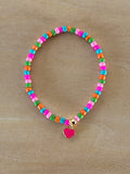 Heart Bracelet - Pink / Multi