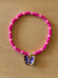 Butterfly Bracelet - Purple / Hot Pink