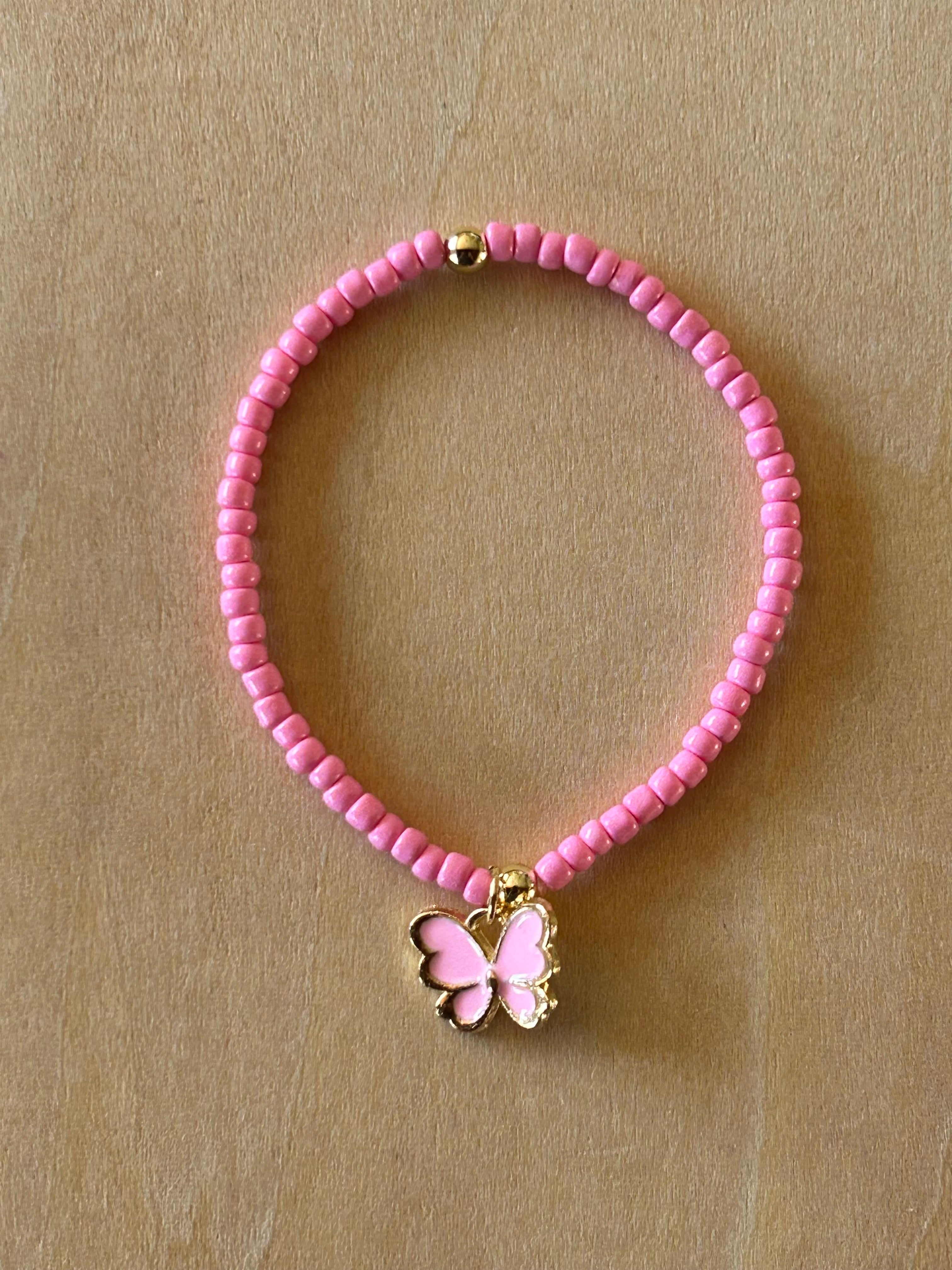 Butterfly Bracelet - Pink / Pink