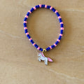 Unicorn Bracelet - White / Indigo-Pink