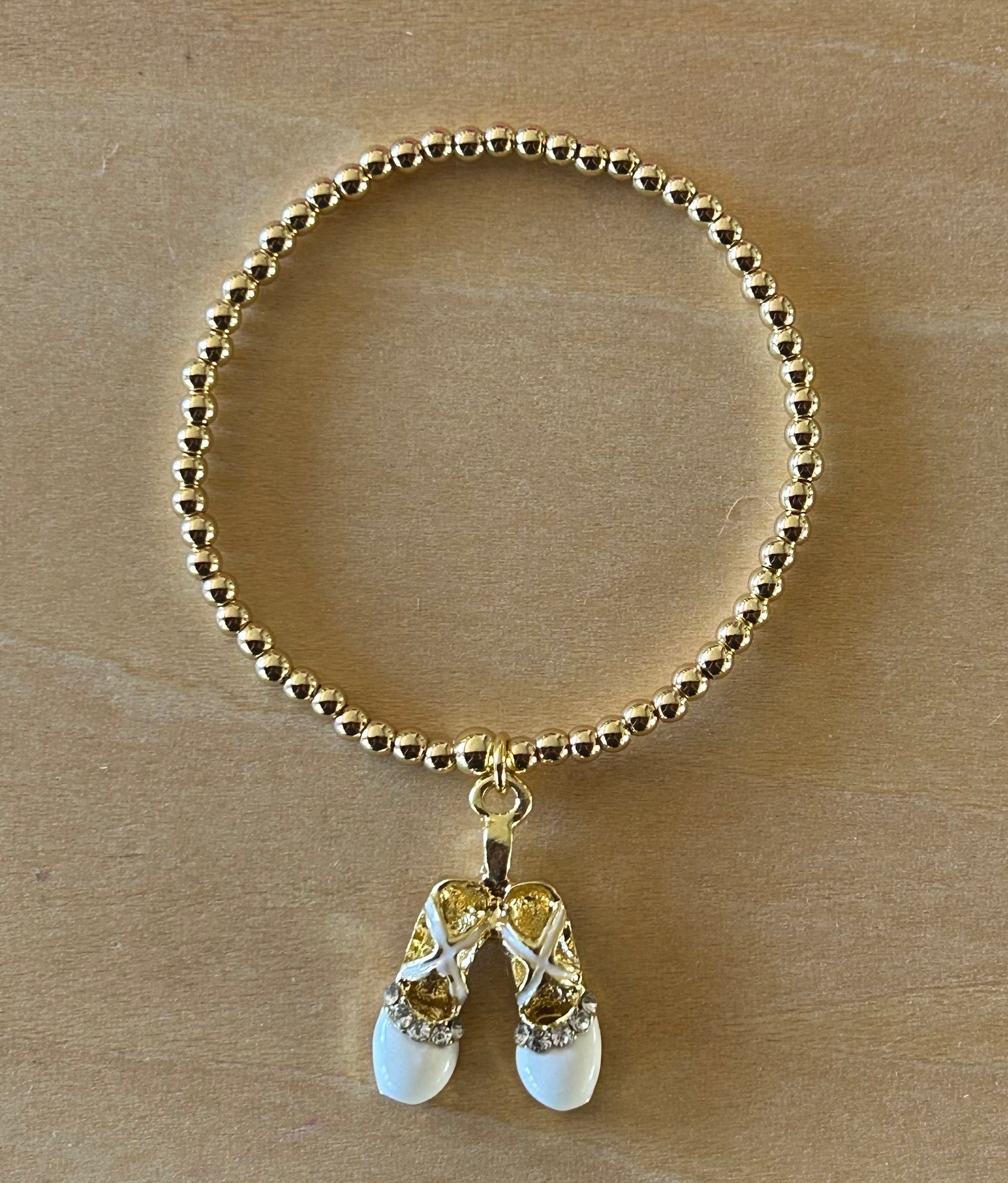 White / Gold-filled beads