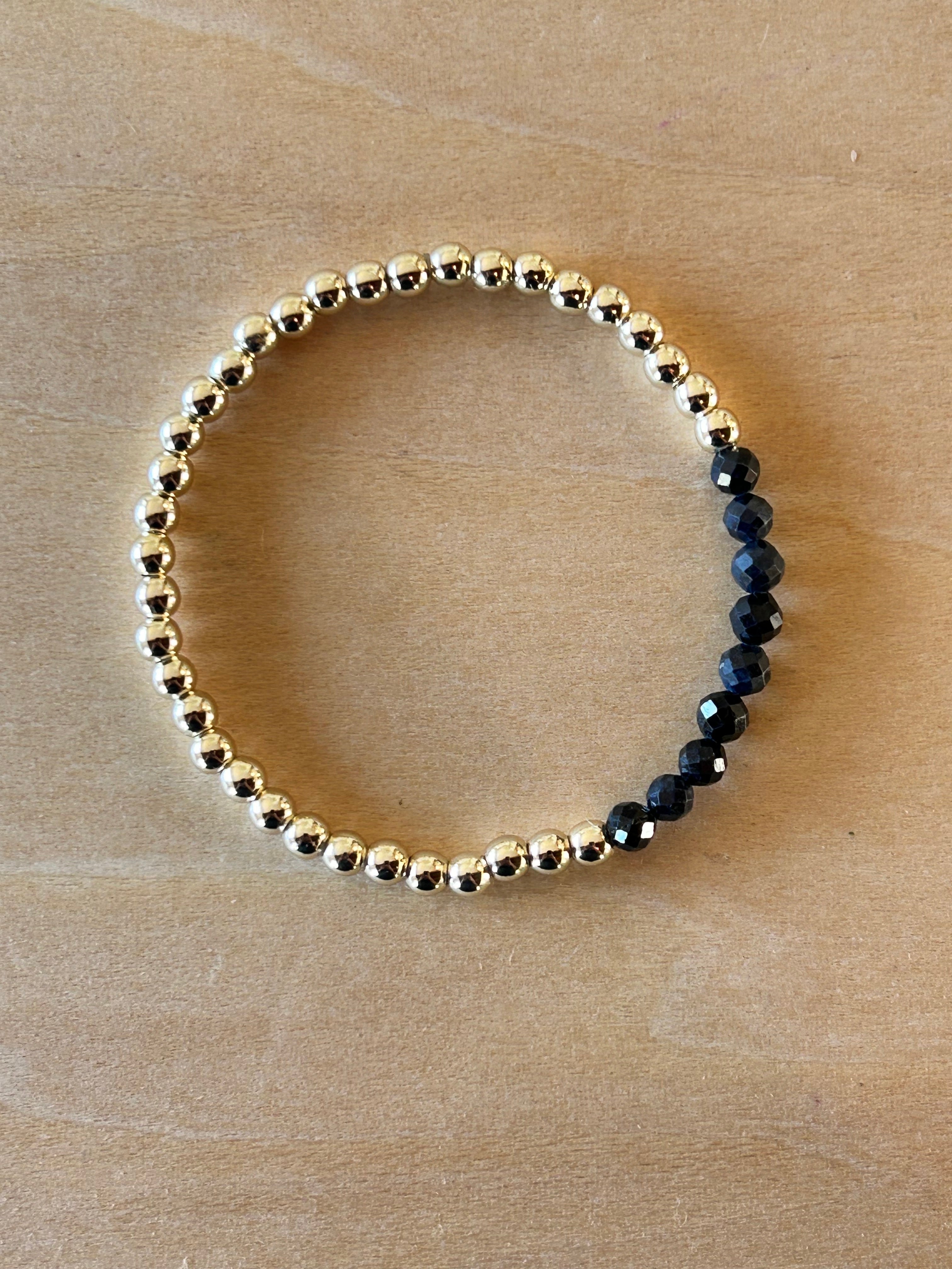 Gold-filled / Sapphire E